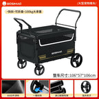 BOSIMAO Pet Strollers Large-sized dog travel portable and foldable cart for elderly and disabled dogs to go out pet carrier