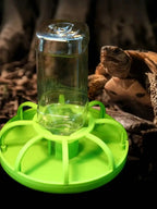 1pc Crawler Turtle Automatic Water Dispenser Climbing Pet Land Turtle Lizard Palace Keeping Box Tank Landscape Water Basin
