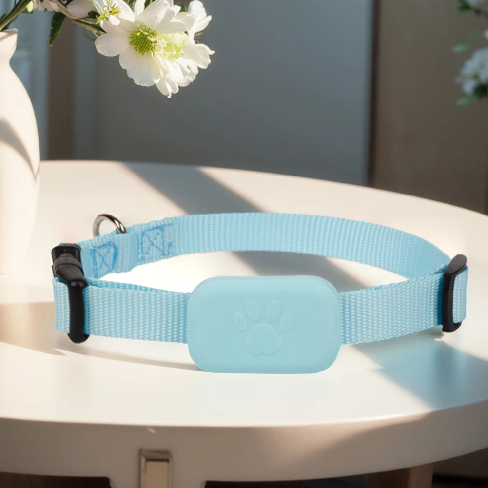 Battery-Operated GPS Dog Collar Tracker for iOS - Adjustable Anti-Loss Movement Alert for Cats & Dogs