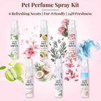 Pet Perfume Gift Set Six Pieces Non Irritating Refreshes Deodorizes Eliminates Body Odor For All Breeds Dogs Cats Travel Use