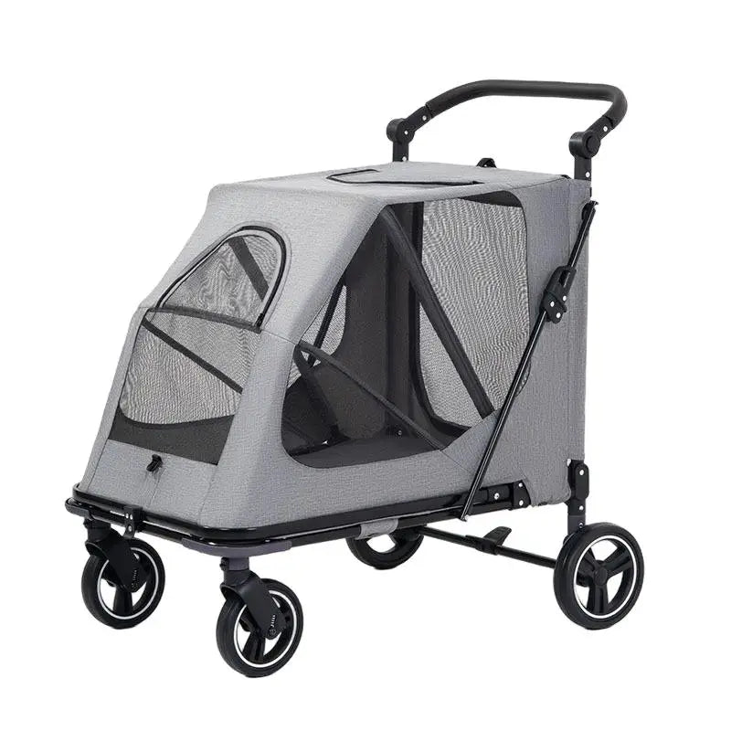 Comfortable Lightweight Acrylic Waterproof Breathable Durable Adjustable Secure Journeys Pet Stroller for Dogs Cats Small