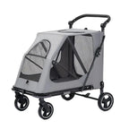 Comfortable Lightweight Acrylic Waterproof Breathable Durable Adjustable Secure Journeys Pet Stroller for Dogs Cats Small