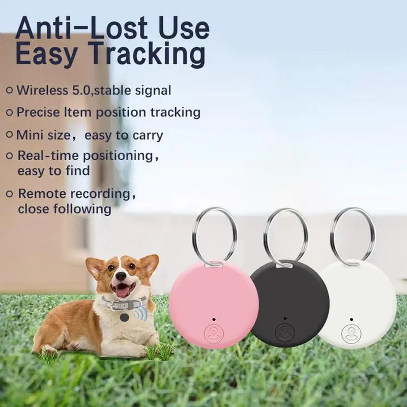 Mini Bluetooth Anti-Loss Smart Tag Keychain Tracker - Pet, Child, Wallet & Key Finder with Audible Alarm