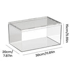 Spider Enclosure Transparent Reptile Terrarium Tank Habitat with Ventilation for Tarantula Gecko Snake Frog Scorpion Lizard