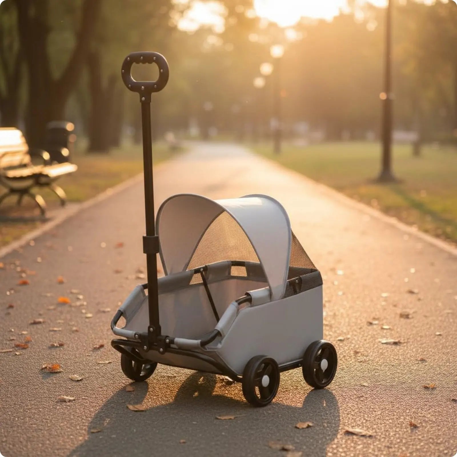 Small Pet Stroller Outdoor Use Foldable Pet Stroller for Cats, Park
