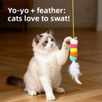 Smart Auto Yoyo Cat Teaser Wand — Automatic Jumping Self-Entertainment Boredom Relief Toy