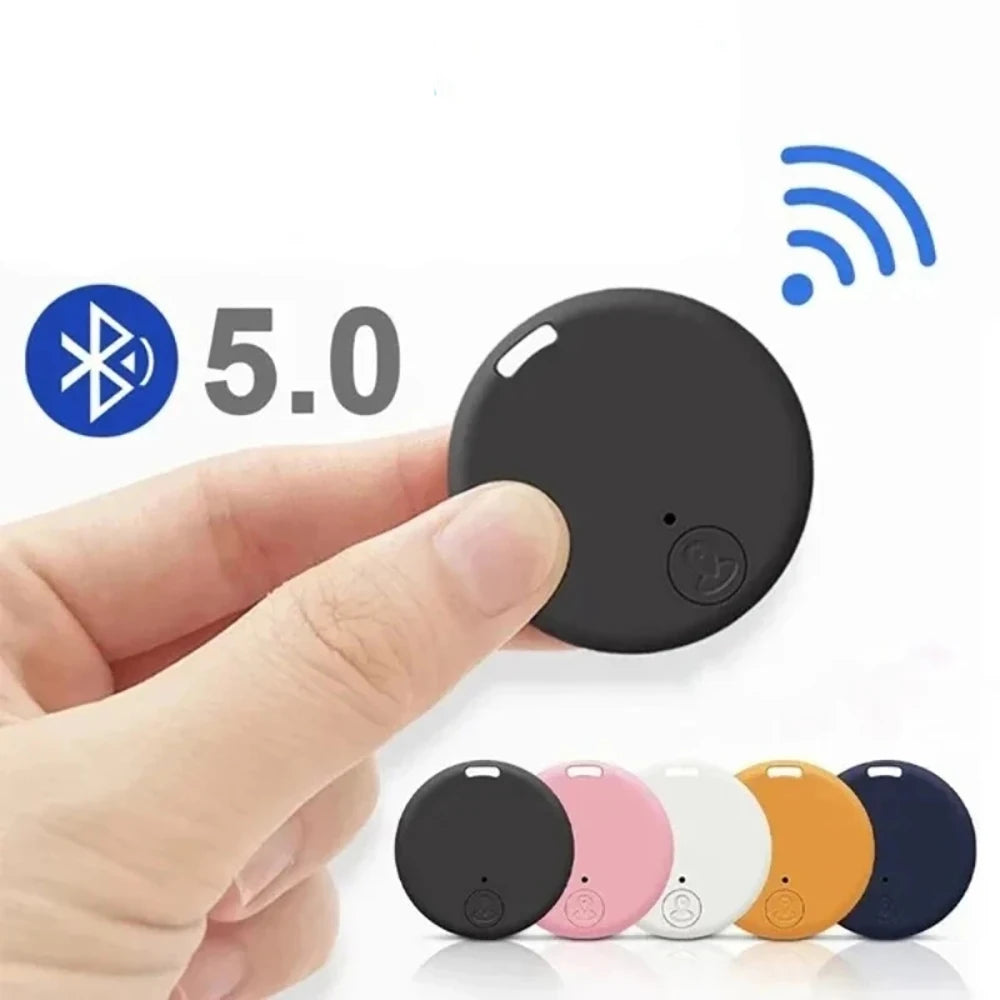 Round Mini Bluetooth 5.0 Anti-Loss GPS Smart Tracker - Finder for Pets, Kids, Bags & Wallets