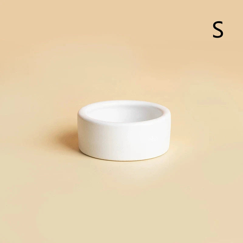 HOT! Reptile Food Bowl Anti-Escape Ceramic Feeder Dish Black White Reptile Water Bowl For Hermit Crab Gecko Chameleon Corn Snake