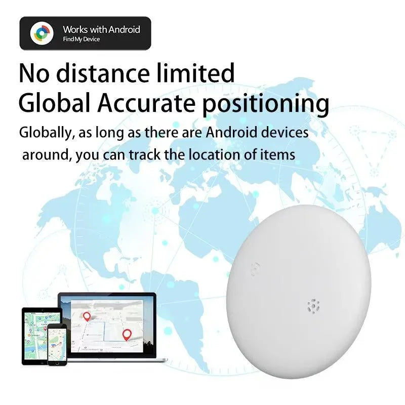 Universal GPS Smart Finder for iOS & Android - AirTag Replacement Global Locator for Cars, Kids & Pets