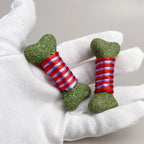 Catnip Bone-Shaped Rope Cat Grass Dental Toy — Lick, Chew & Clean