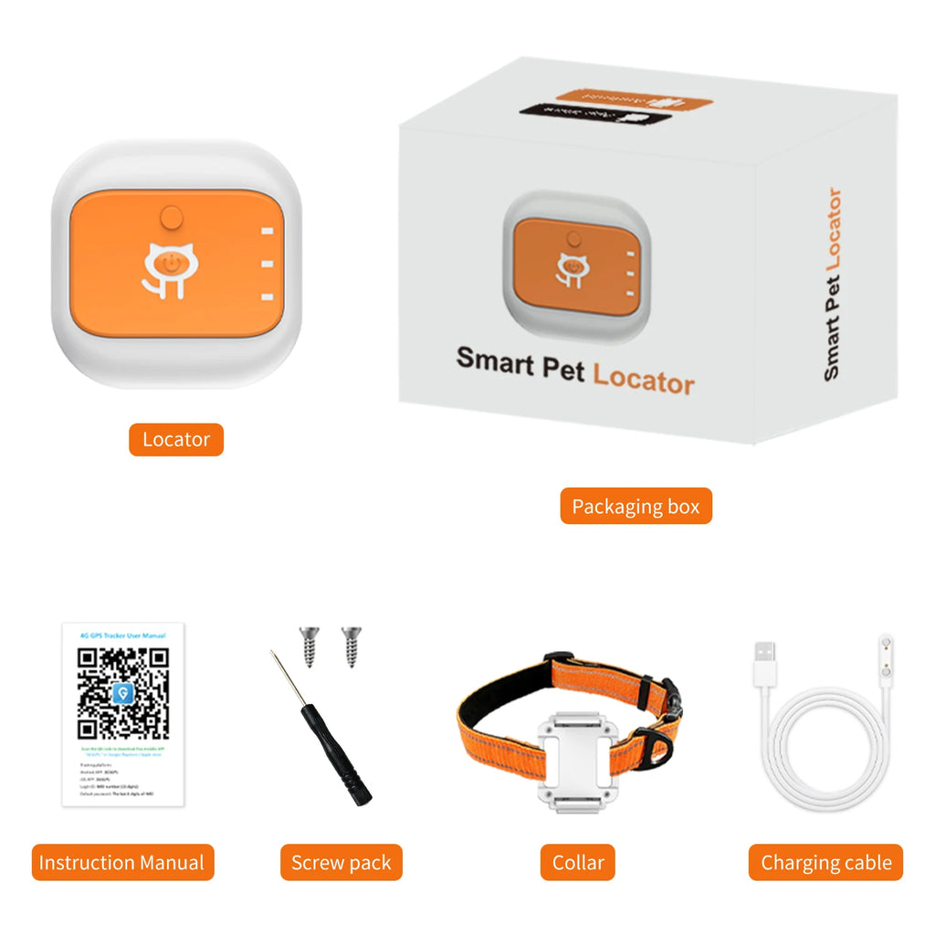4G GPS Pet Collar with Electronic Fence - Precision Real-Time Tracking & App-Based Wireless Dog Fence for Dogs & Cats