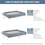 XL Orthopedic Dog Sofa Bed with Bolster Sides (Washable)