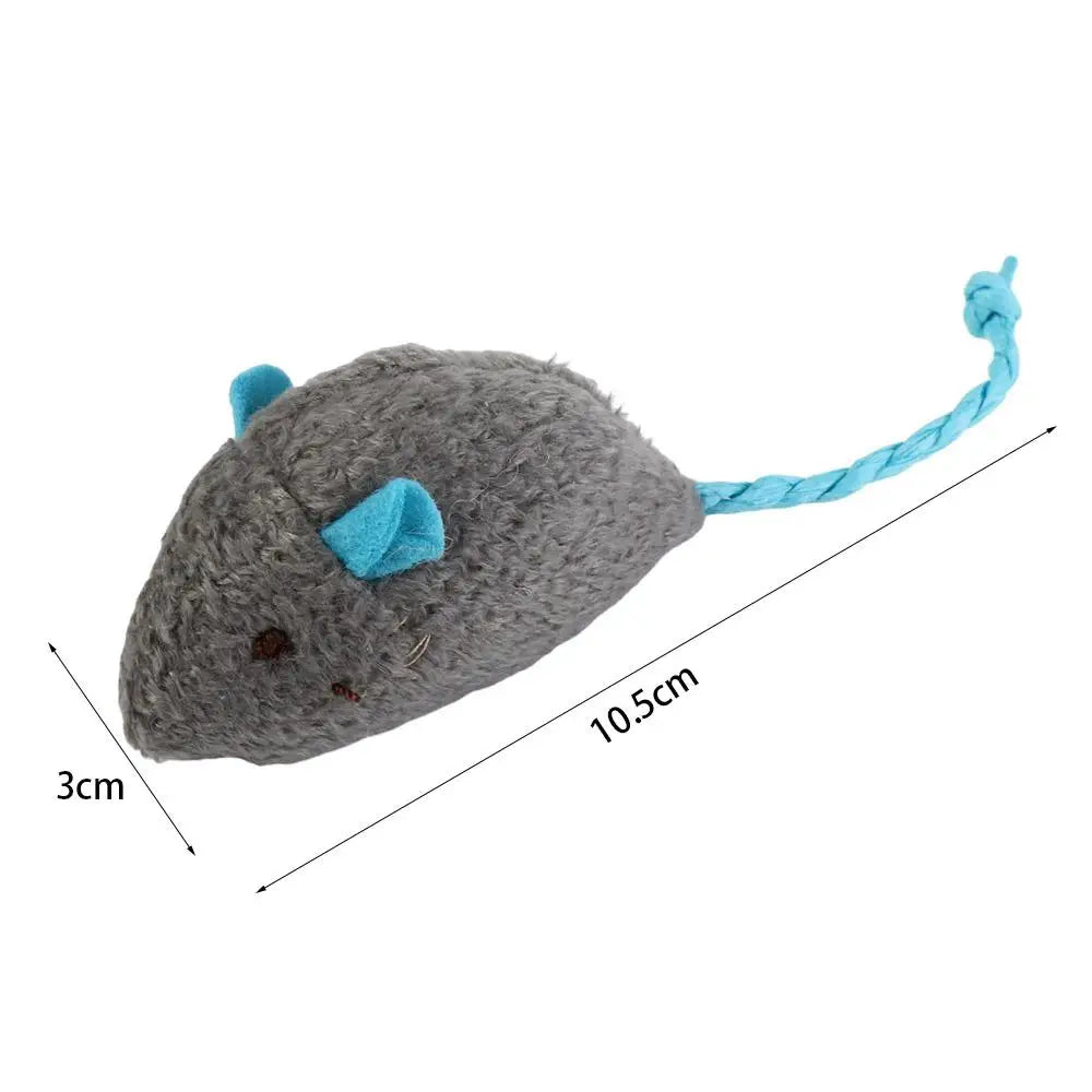 2-Pack Soft Catnip Mouse Toy — Simulated Plush Interactive Mice for Kittens