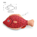 Realistic Catnip & Silvervine Plush Fish Kicker Toy — Interactive Wand & Chew-Resistant Cat Toy