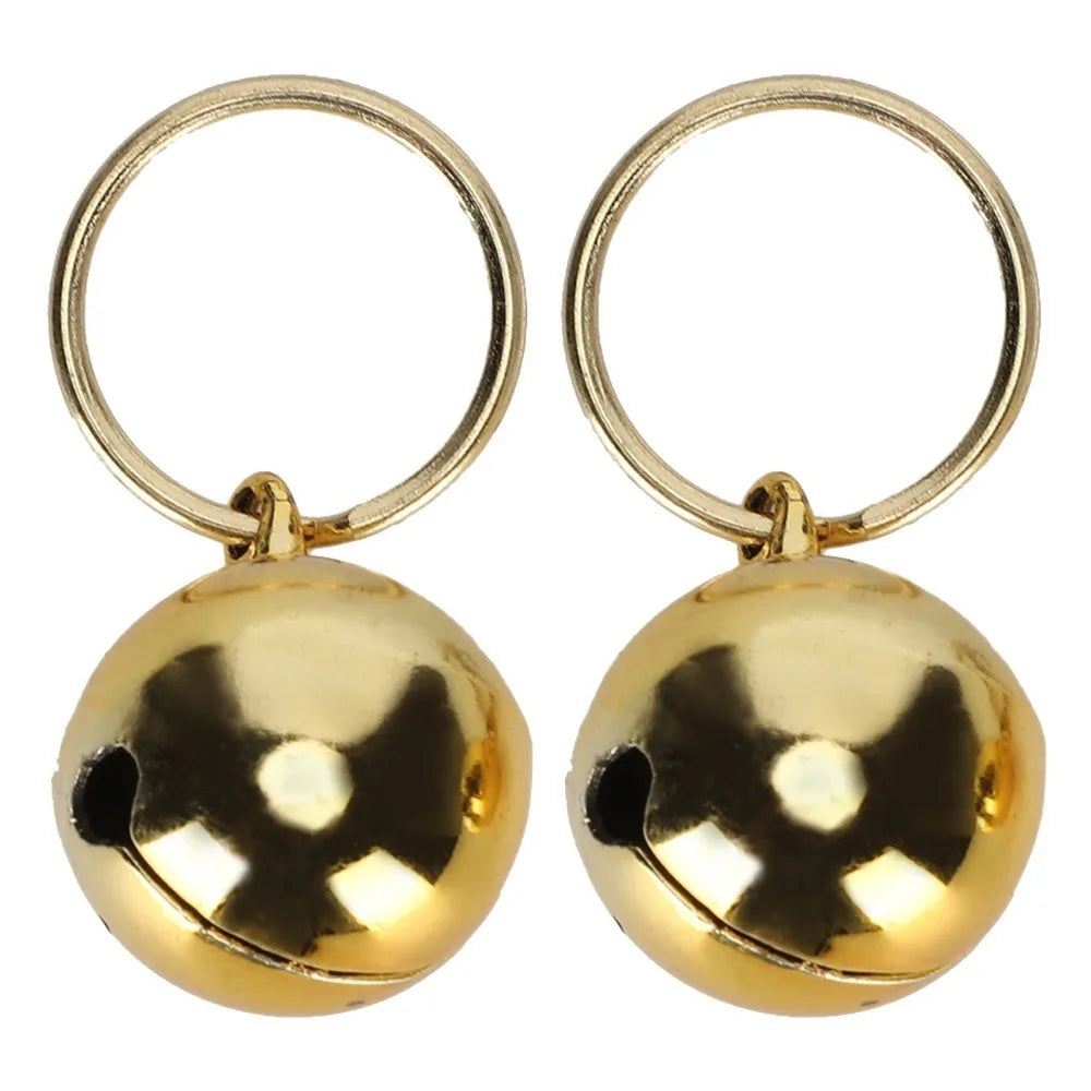 2pcs Gold Silver Tone Pet Wear Charm Color Stable Surface Polished Cat Hanging Pendant Long Lasting Luster Glossy Finished