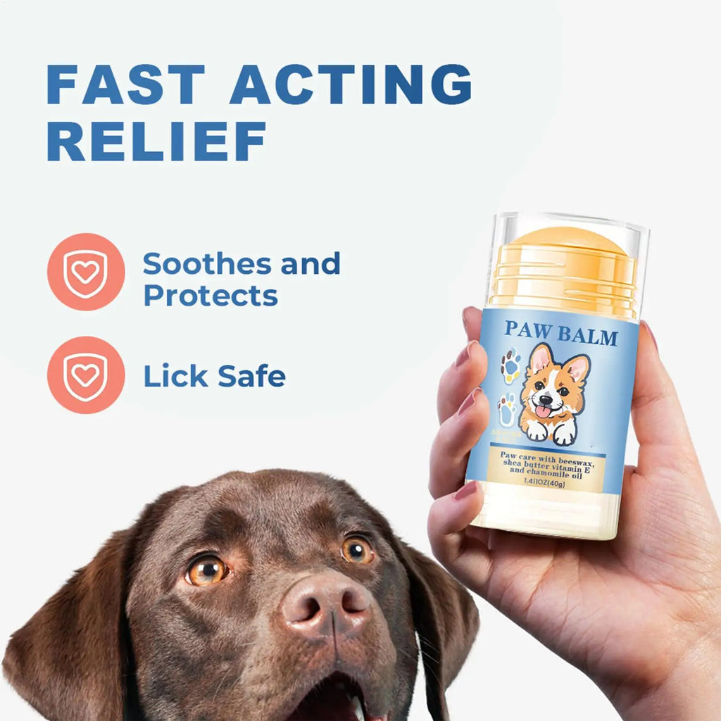 40g Dog Nose and Paw Balm Dog Paw Cream Cats Dogs Paw Protector Cream Pet Feet Moisturizer Pet Crack Feet Repair Pet Accessories