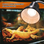 UVA+UVB 3.0 Reptile Lamp Holder Set with Clip-on Thermometer Hygrometer Lizard Turtle Tortoises Tools Basking Heating Bulb 220V