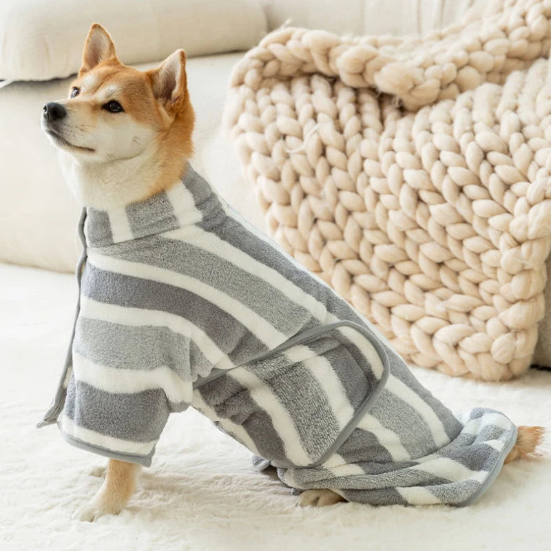 Pet Bathrobes Super Absorbent Dog Quick Drying Coral Fleece Bath Towels Dog Products Shower Sets Suitable Medium Large Dogs/cats