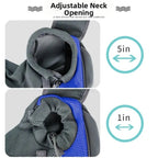Hands-Free Puppy Carrier Backpack Breathable Crossbody Bag Travel Shoulder Bag Multi-size Oxford Cloth Mesh Sling Bag