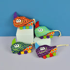 4-Piece Faux Feather Cat Toy Set with Bells — Interactive Boredom Relief Kit for Cats
