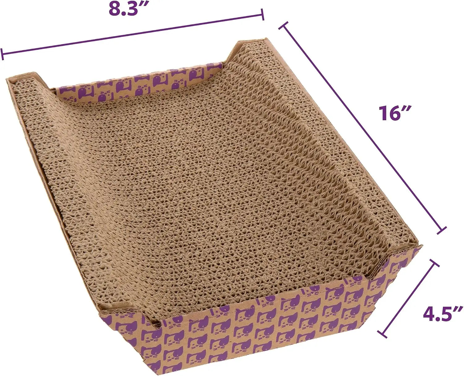 Catnip-Infused Corrugated Cat Scratcher Lounge Bed
