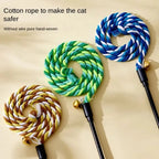 Simulation Feather Cat Teaser Stick with Bell — Lightweight Durable Kitten Interactive Wand for Daily Exercise
