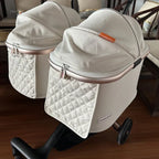 Portable Lightweight Folding Double Decker Pet Stroller for Dogs Cats Multi-functional Outdoor Mobile Carrier Travel Pet Cart