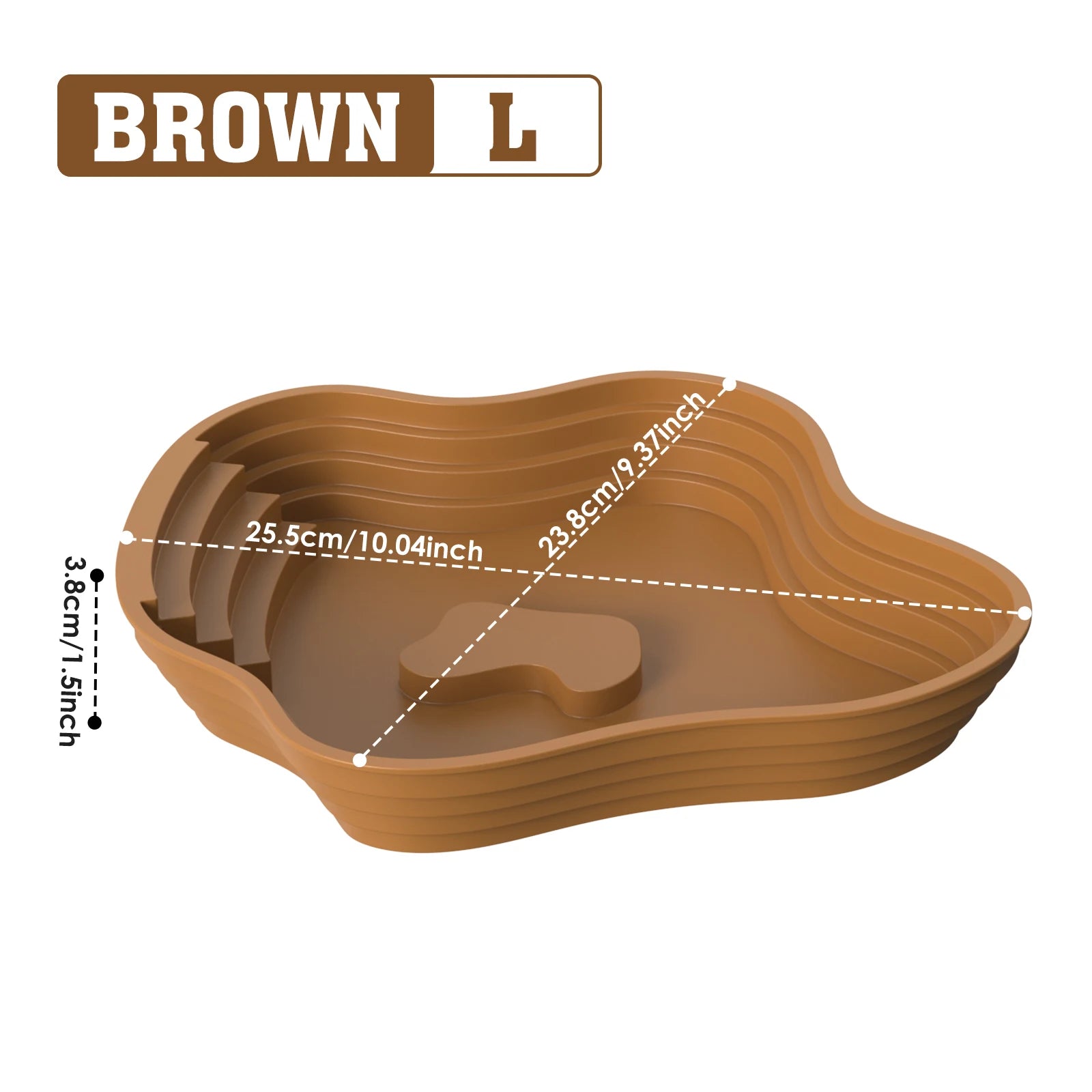 Turtle Bathing Basin, Frog Bathing Basin, Can Also Be Used as Food Bowl and Water Basin, Suitable for Reptiles and Amphibians