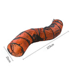 Halloween S/T Shape Collapsible Cat Tunnel Tube — Indoor & Outdoor Kitty Training Play Toy