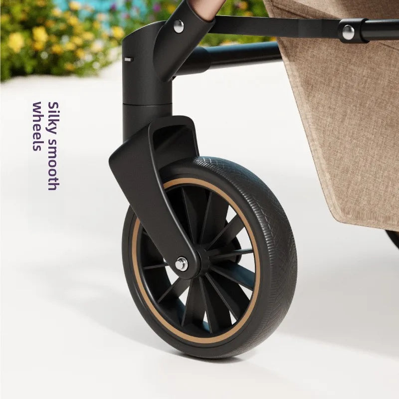 Large Space Shockproof Breathable Pet Stroller Lightweight One Click Folding Travel Cart For Small Medium Dogs Cats Outdoor Trip