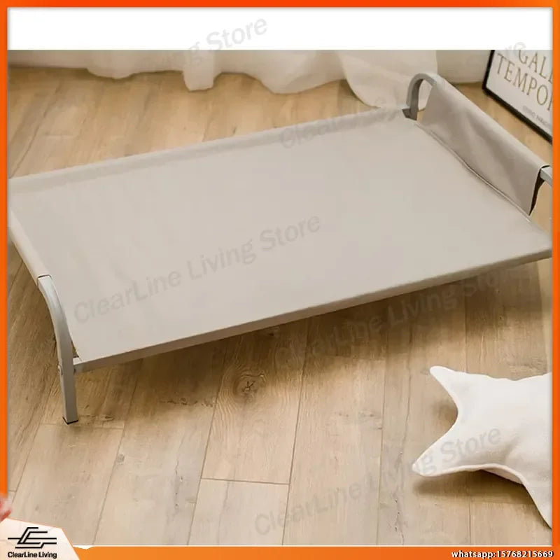 Elevated Cooling Dog Cot Bed, Moisture-Proof & Washable (Easy Assembly)