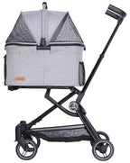 2026 Upgraded Version 3 in 1 Dog Cat Stroller with Detachable Carrier Lightweight Folding Portable All Terrain Pet Travel System