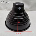 1Pcs Dome Heating Reptile Light Fixtures Aluminum Black Animals Heat Lamp Protector Lampshade Shell
