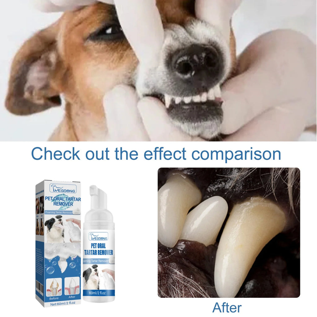 Pet Mouth Cleaning Foam Natural Plants Tartar Remover Cleaning Bad Smell Tongue Pet Accessories Dogs And Cats Oral Cleanse Foams