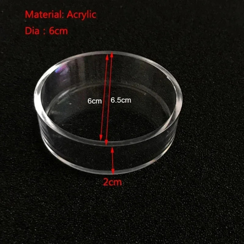 Acrylic Aquarium Shrimp Feeding Dish & Tube (Transparent, 20–30cm, Snail & Shrimp)