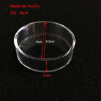 Acrylic Aquarium Shrimp Feeding Dish & Tube (Transparent, 20–30cm, Snail & Shrimp)