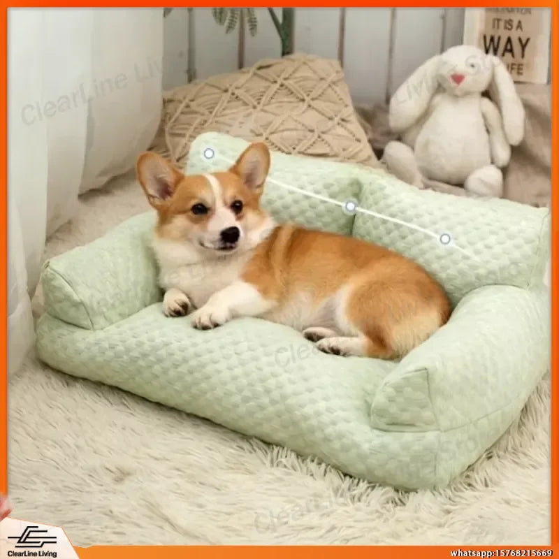 Ice Silk Cooling Sofa Bed for Dogs & Cats (Washable)