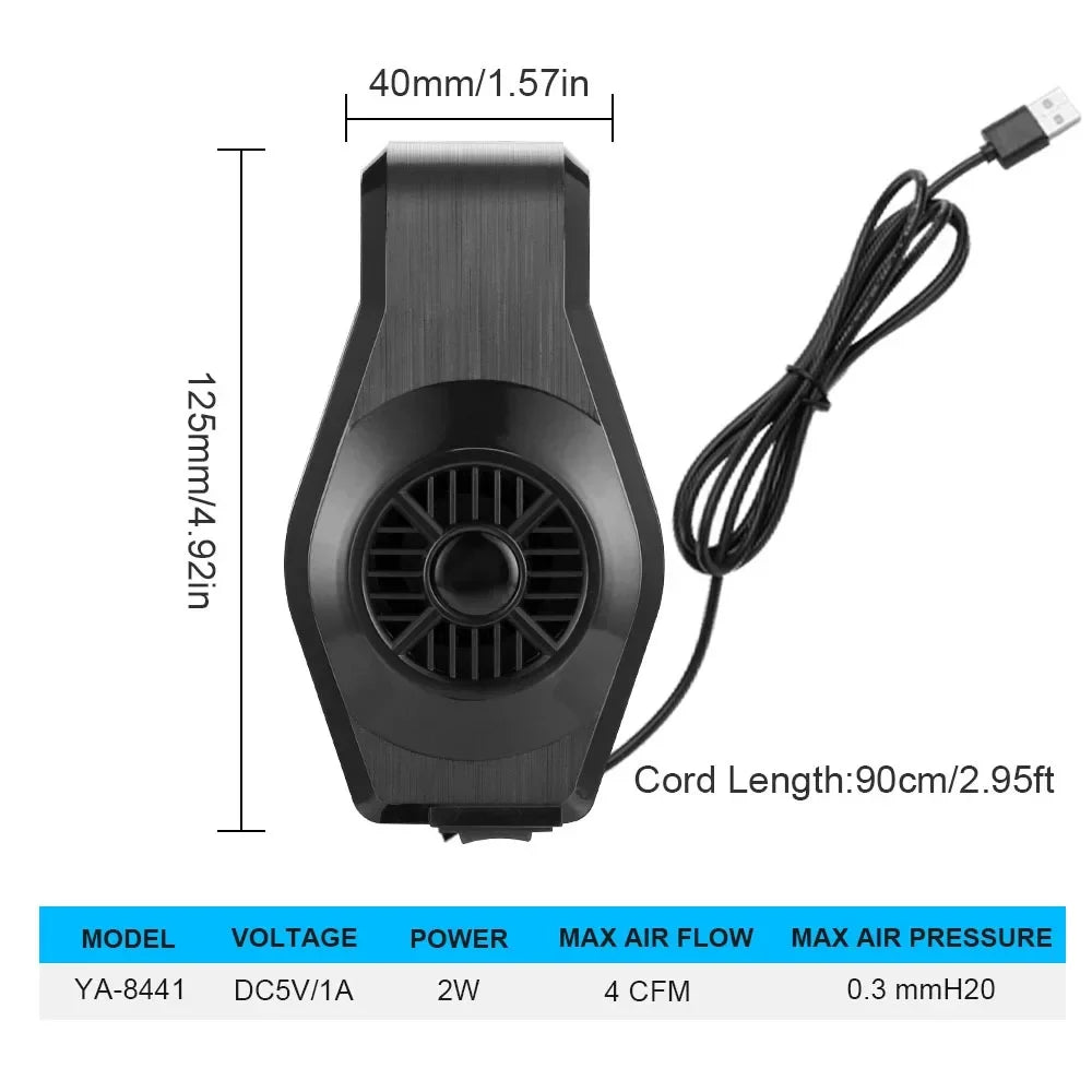 USB Aquarium Cooling Fan (Mini, Speed Adjustable, Shrimp & Plant Tanks)