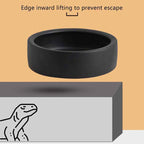 HOT! Reptile Food Bowl Anti-Escape Ceramic Feeder Dish Black White Reptile Water Bowl For Hermit Crab Gecko Chameleon Corn Snake