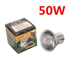 25/50/75W Reptile Lamp Bulb Amphibians Lizards Turtle Basking UVA+UVB 3.0  Light Bulbs Heating Lamp Temperature Controller 1Pc