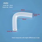 Soft Silicone Aquarium Elbow Connector (Flexible Joint, Hard Tube Adapter, Filter Hose)