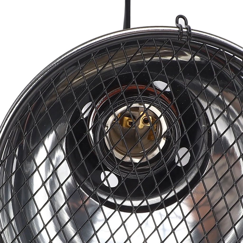 5.5in Reptile Lamp Fixture Uniform Heating Professional Shallow Dome Lamp Cap for Amphibians