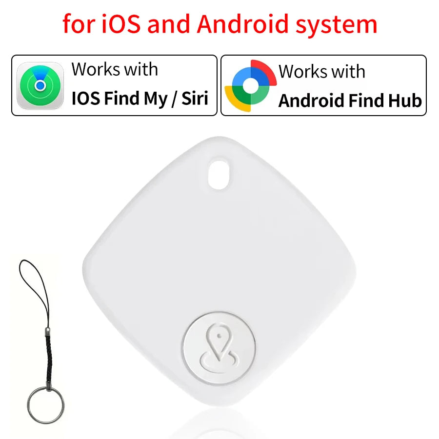 Mini Bluetooth GPS Pet Tracker with Anti-Loss Reminder - Cat & Dog Finder Compatible with iOS FindMy & Android