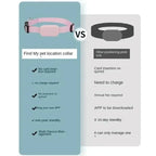 MFi Certified Smart Anti-Loss Pet Locator Collar - Silicone Tracker for Cats, Elderly & Children