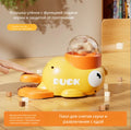 Yellow Duck Cat Treat Dispenser Puzzle Feeder Toy — Interactive Mental Enrichment Toy for Cats