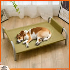 Elevated Cooling Dog Cot Bed, Moisture-Proof & Washable (Easy Assembly)