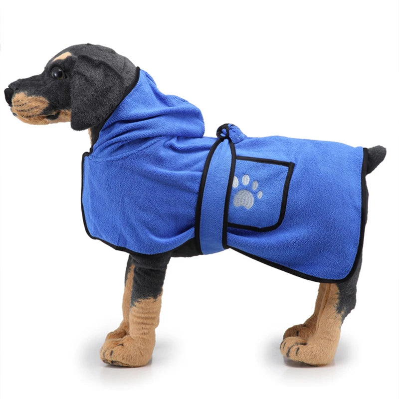 New Pet Dog Bath Towel for Small Medium Large Dog Bathrobe Cloth Microfiber Super Absorbent Pet Drying Towel Soft Dog Towel