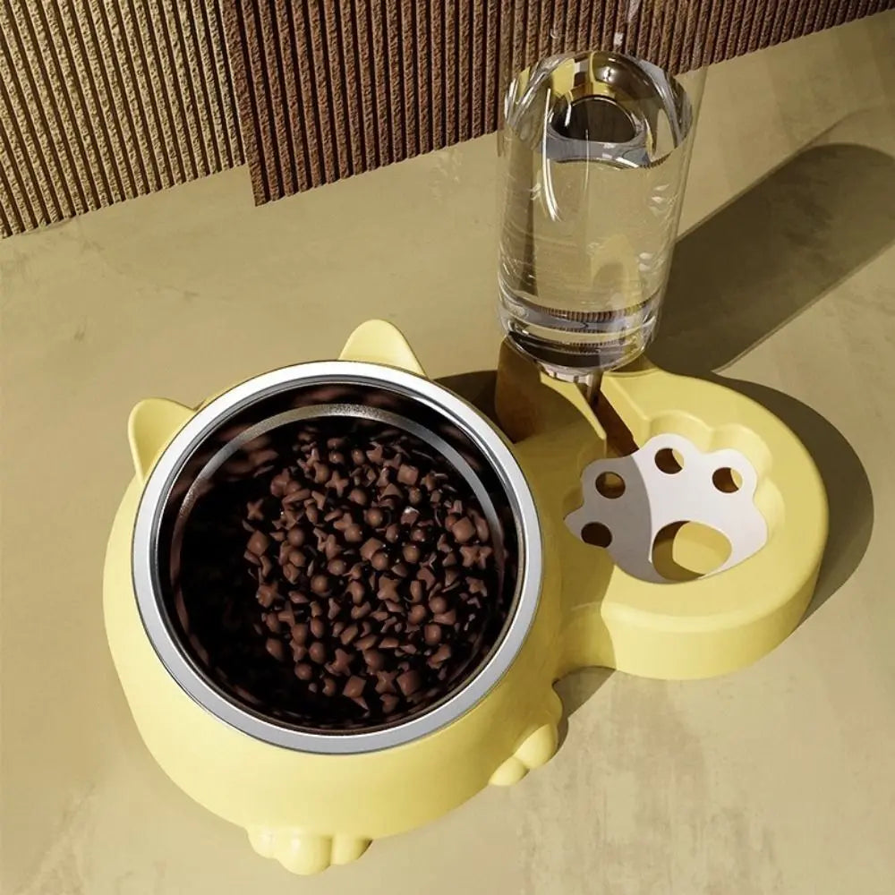 2-in-1 Automatic Pet Feeder Bowl (Detachable, Cage Hanging, Large Capacity)