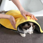 Pet Dog Cat Super Absorbent Microfiber Bath Towel - Quick-Drying High-Quality Grooming Towel, for Small/Large Dogs Cats Bathing