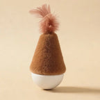 Bite-Resistant Feather Tumbler Wobbler Cat Toy — Non-Toxic Relaxing Interactive Solo Play Teaser
